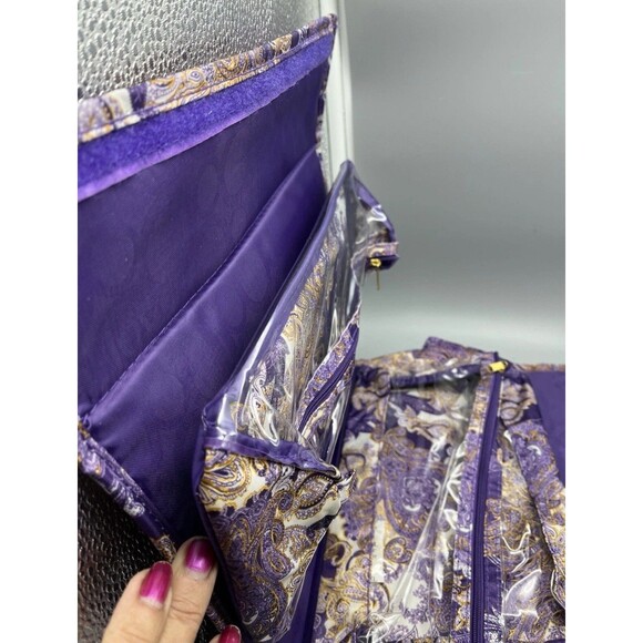Joy Mangano Beauty Case Travel Organizer Bag Paisley NEW Storage Home Gifting - Picture 7 of 11